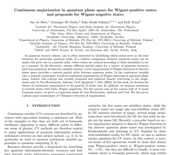 continuous-majorization