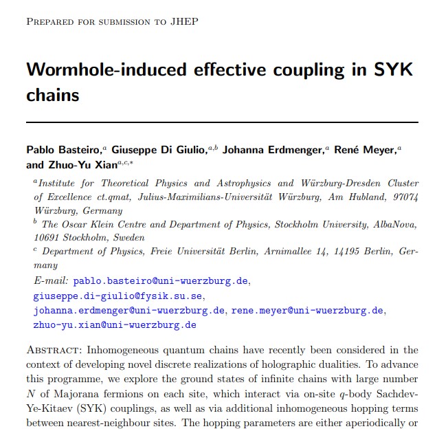 wormhole-induced